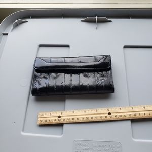 Black eelskin wallet  ladies